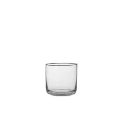 Vase cylindrique Lilou en verre Ø 16,5 x H 16,5 cm