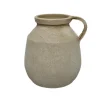 Vase forme pichet coloris gris en terre cuite - Ø 22 cm