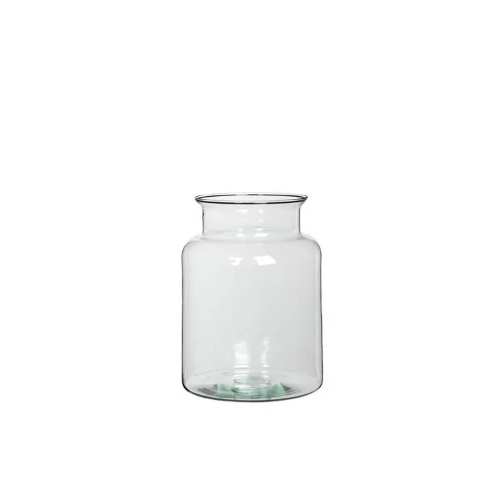 Vase Mathew en verre transparent Ø 19 x H 25 cm