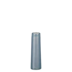 Vase soliflore en verre coloris bleu Xandra - Ø 7 x H 23,5 cm