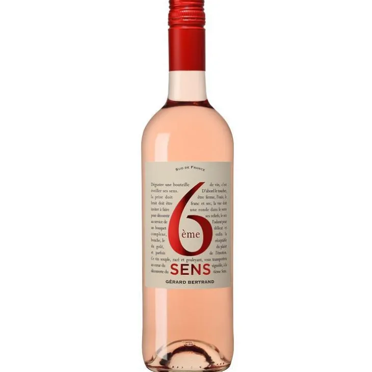 Vin rosé bio Gérard Bertrand 6ème Sens - 75 cl