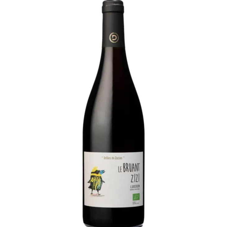 Vin rouge Le Bruant Zizi Lubéron AOC Bio Demazet "Drôles de zozios" - Bouteille 75 cl