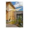 Voile ombrage ivoire 3,6 m carré extensible