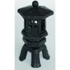 Zen Déco Lantern Noire Résine 8,5x8,5x16 cm